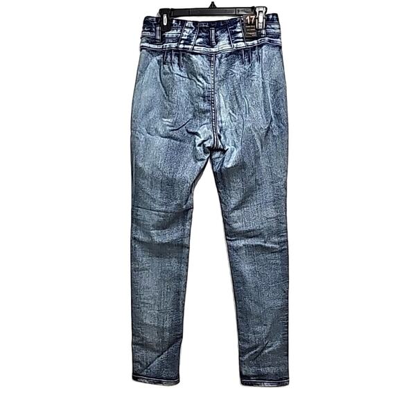 L'square Jeans Jr. Womens Acid Washed 2 Pocket Stretchy Skinny Jeans Sz 17 (NWT) - Picture 2 of 11